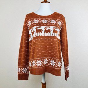 POL Oversized Sweater with Deer Size M PROJ26